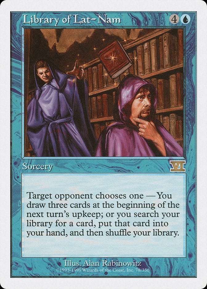 Library of Lat-Nam [Classic Sixth Edition] Magic: The Gathering