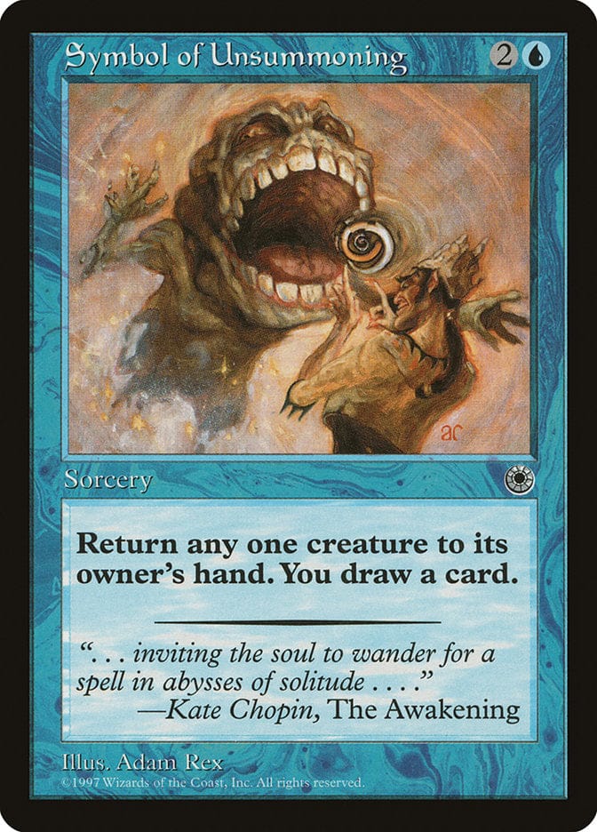 Symbol of Unsummoning [Portal] Magic: The Gathering