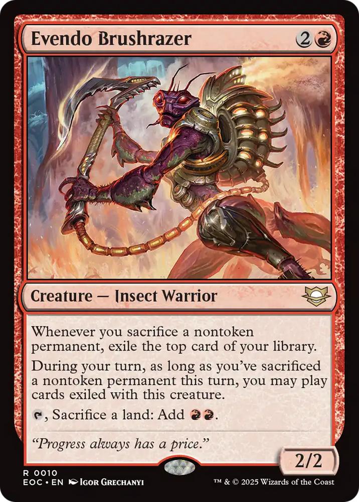 Evendo Brushrazer [Edge of Eternities Commander] Magic: The Gathering