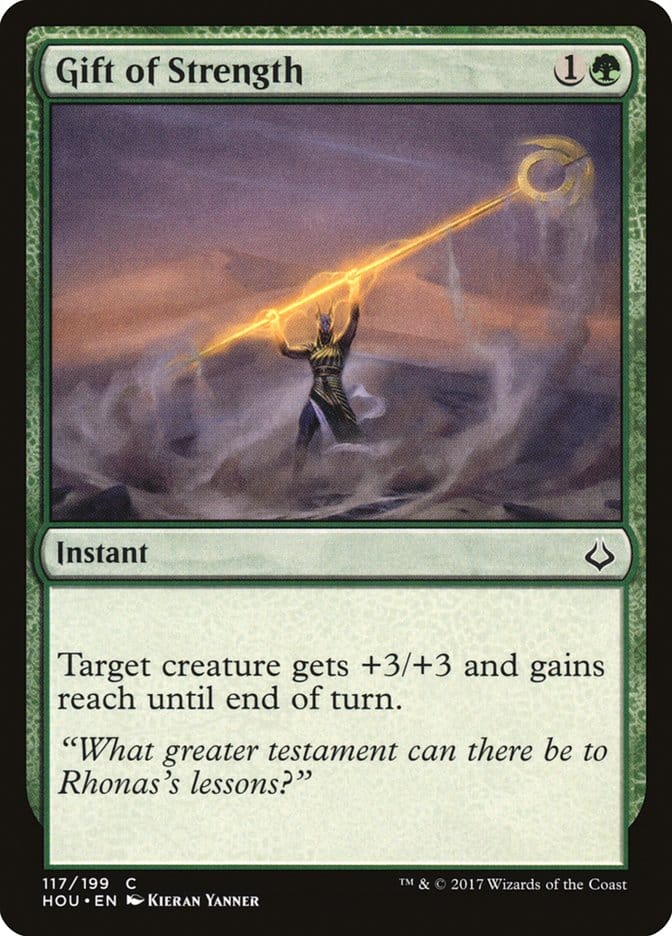 Gift of Strength [Hour of Devastation] Magic: The Gathering