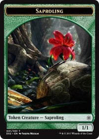 Saproling // Treasure (010) Double-Sided Token [Explorers of Ixalan Tokens] Magic: The Gathering