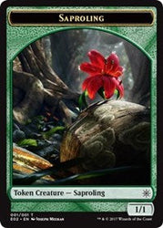 Saproling // Treasure (010) Double-Sided Token [Explorers of Ixalan Tokens] Magic: The Gathering