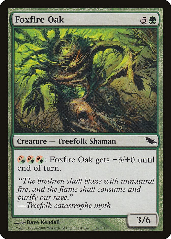 Foxfire Oak [Shadowmoor] Magic: The Gathering
