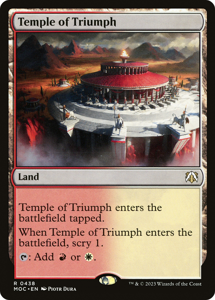 Temple of Triumph [March of the Machine Commander] Magic: The Gathering