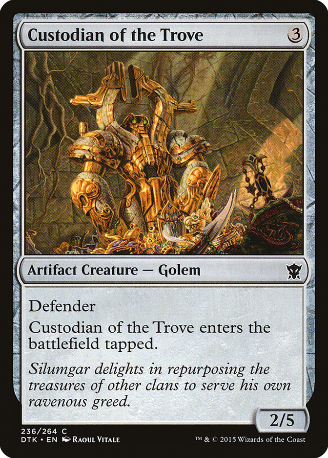 Custodian of the Trove [Dragons of Tarkir] Magic: The Gathering