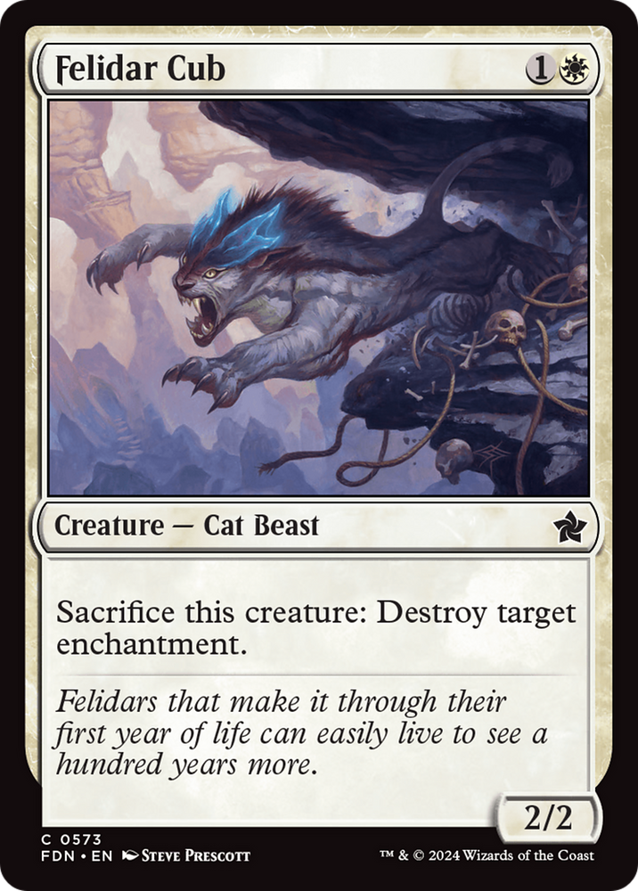 Felidar Cub [Foundations] Magic: The Gathering