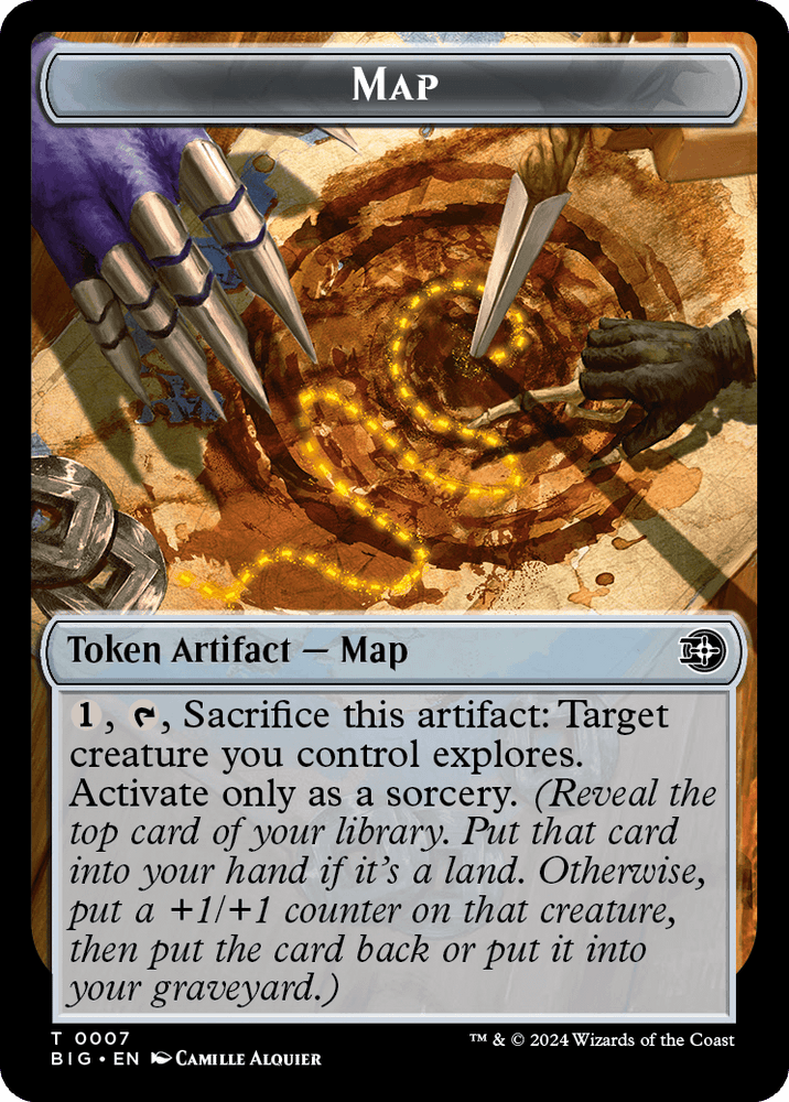 Map // Plot Double-Sided Token [Outlaws of Thunder Junction Tokens] Magic: The Gathering