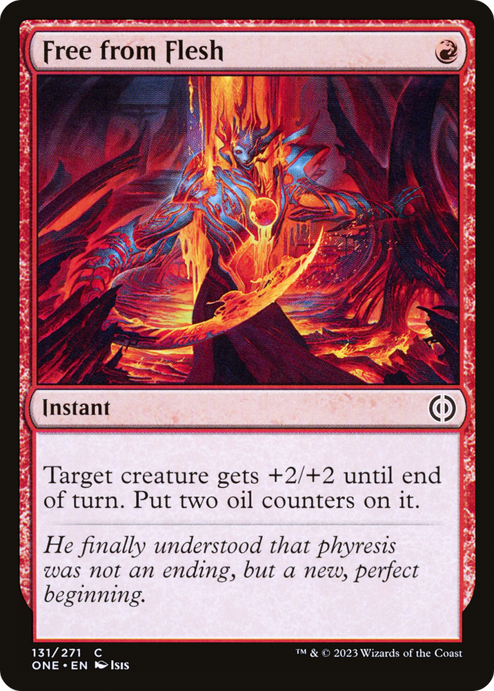 Free from Flesh [Phyrexia: All Will Be One] Magic: The Gathering