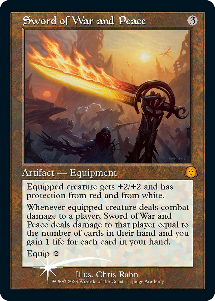 Sword of War and Peace (Retro) [Judge Gift Cards 2023] Magic: The Gathering
