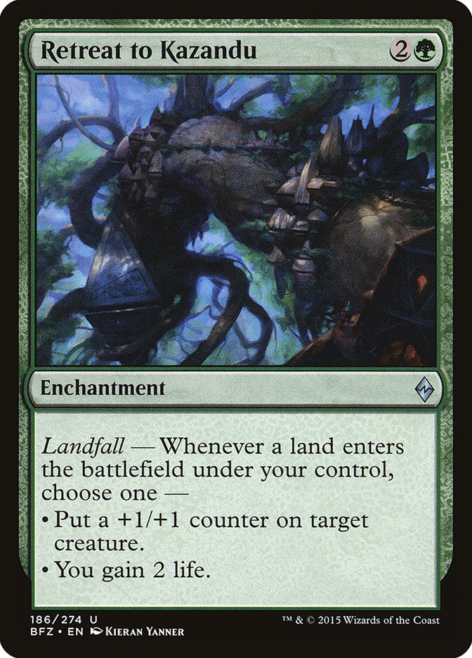 Retreat to Kazandu [Battle for Zendikar] Magic: The Gathering