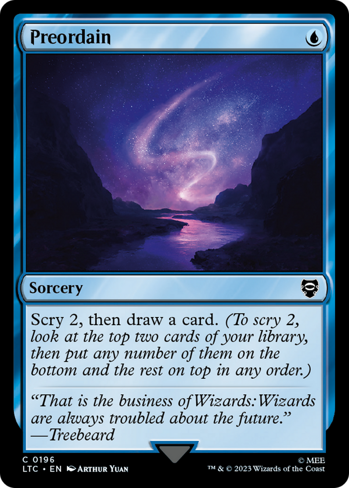 Preordain [The Lord of the Rings: Tales of Middle-Earth Commander] Magic: The Gathering