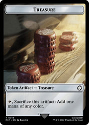 Thopter // Treasure (0018) Double-Sided Token [Fallout Tokens] Magic: The Gathering