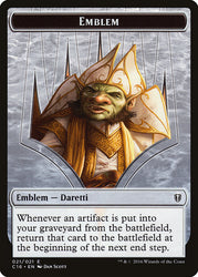 Daretti, Scrap Savant Emblem // Thopter Double-Sided Token [Commander 2016 Tokens] Magic: The Gathering