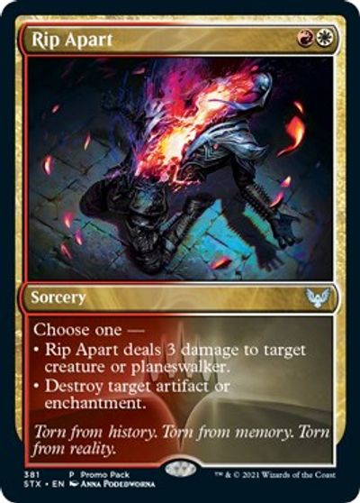Rip Apart (Promo Pack) [Strixhaven: School of Mages Promos] Magic: The Gathering