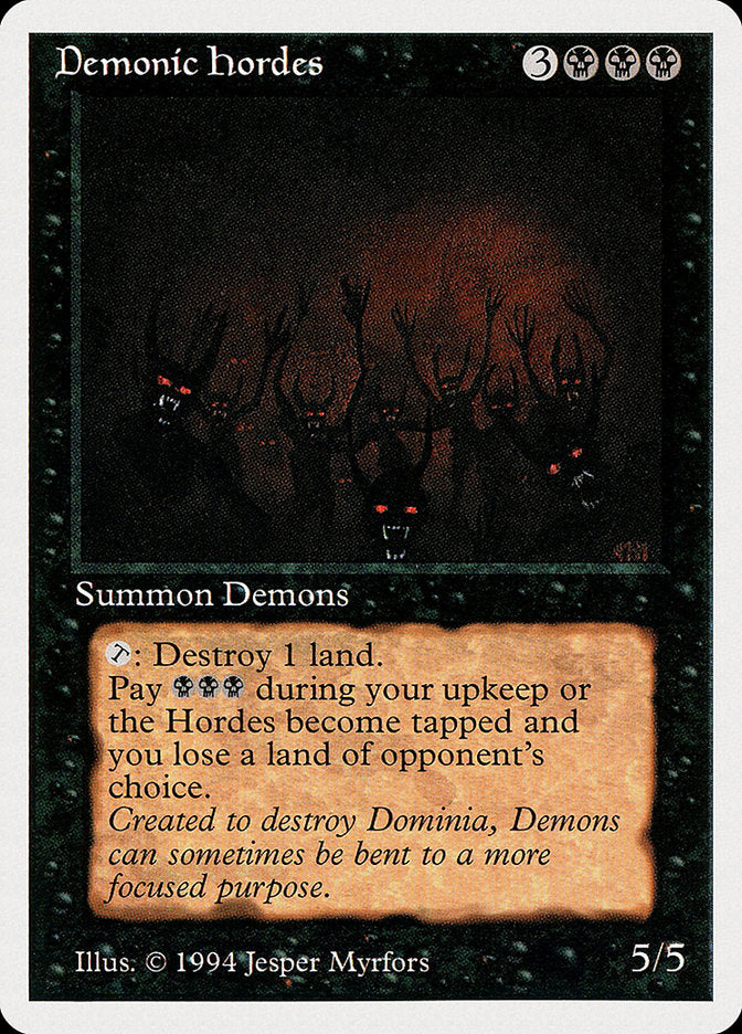 Demonic Hordes [Summer Magic / Edgar] Magic: The Gathering