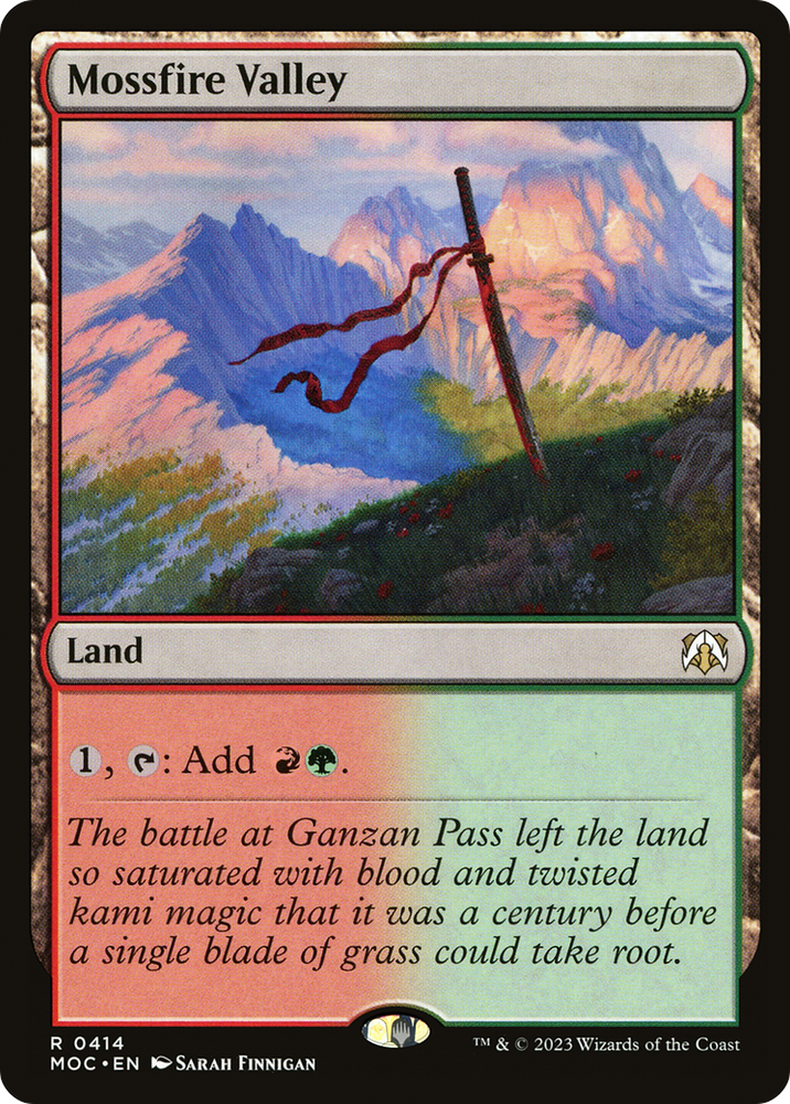 Mossfire Valley [March of the Machine Commander] Magic: The Gathering
