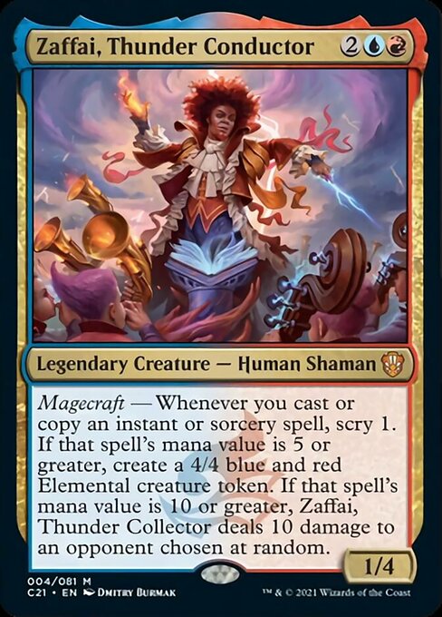 Zaffai, Thunder Conductor [Commander 2021] Magic: The Gathering