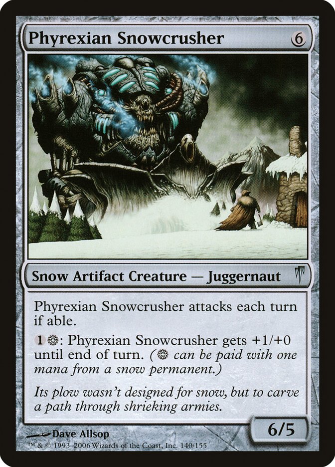 Phyrexian Snowcrusher [Coldsnap] Magic: The Gathering