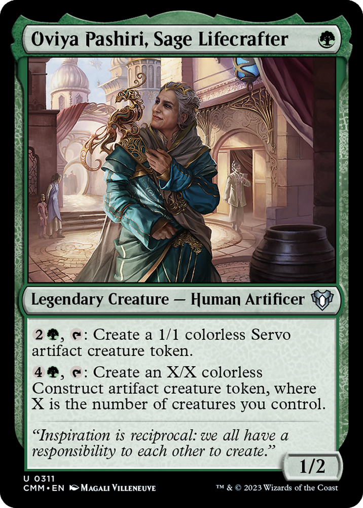 Oviya Pashiri, Sage Lifecrafter [Commander Masters] Magic: The Gathering