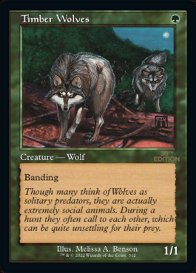 Timber Wolves (Retro) [30th Anniversary Edition] Magic: The Gathering