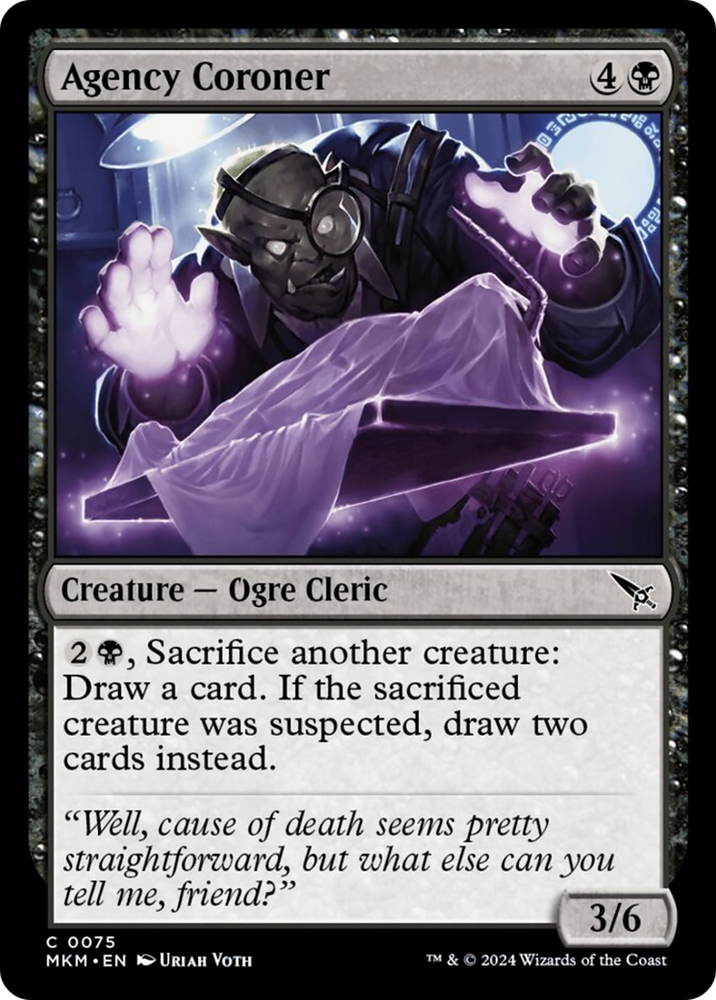 Agency Coroner [Murders at Karlov Manor] Magic: The Gathering