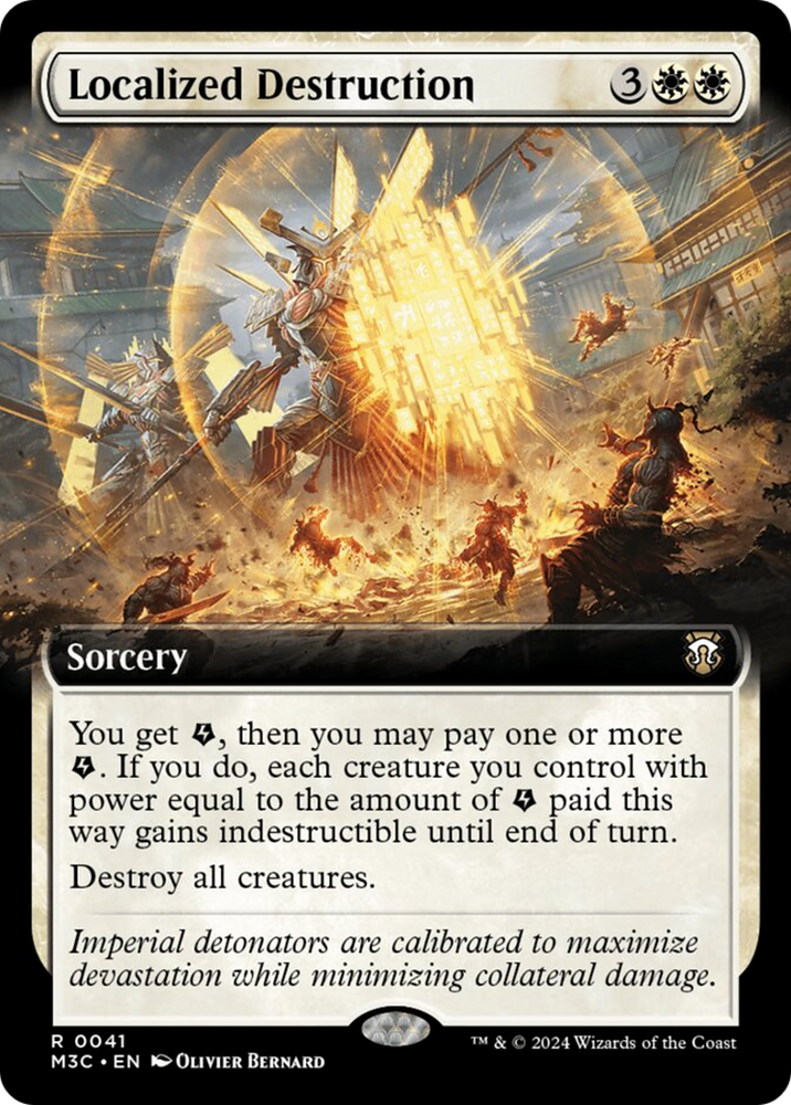 Localized Destruction (Extended Art) (Ripple Foil) [Modern Horizons 3 Commander] Magic: The Gathering