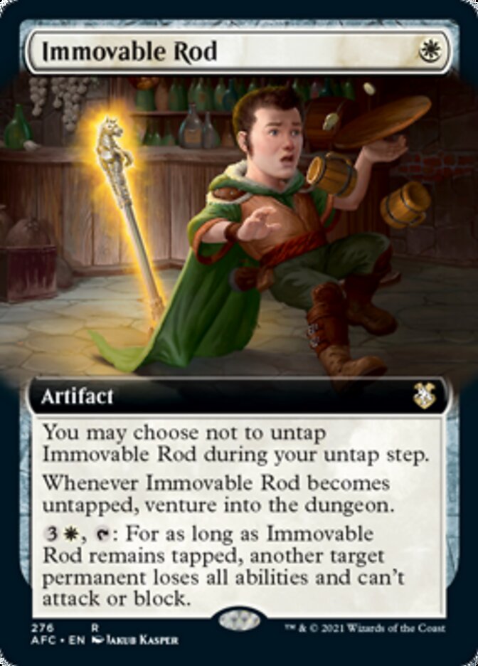 Immovable Rod (Extended Art) [Dungeons & Dragons: Adventures in the Forgotten Realms Commander] Magic: The Gathering
