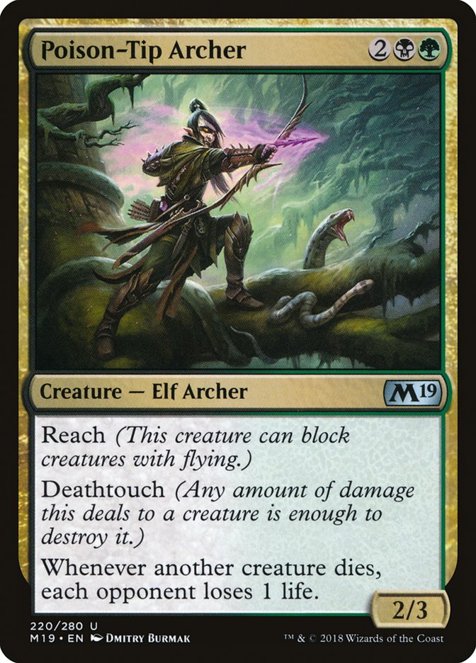 Poison-Tip Archer [Core Set 2019] Magic: The Gathering