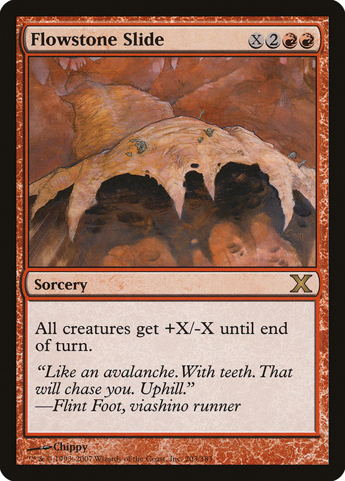 Flowstone Slide [Tenth Edition] Magic: The Gathering