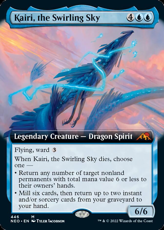 Kairi, the Swirling Sky (Extended Art) [Kamigawa: Neon Dynasty] Magic: The Gathering