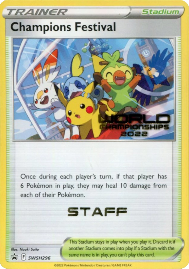 Champions Festival (SWSH296) (Staff) [Sword & Shield: Black Star Promos] Pokémon