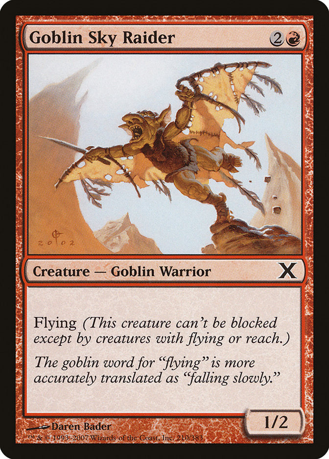 Goblin Sky Raider [Tenth Edition] Magic: The Gathering