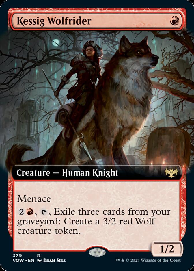 Kessig Wolfrider (Extended Art) [Innistrad: Crimson Vow] Magic: The Gathering