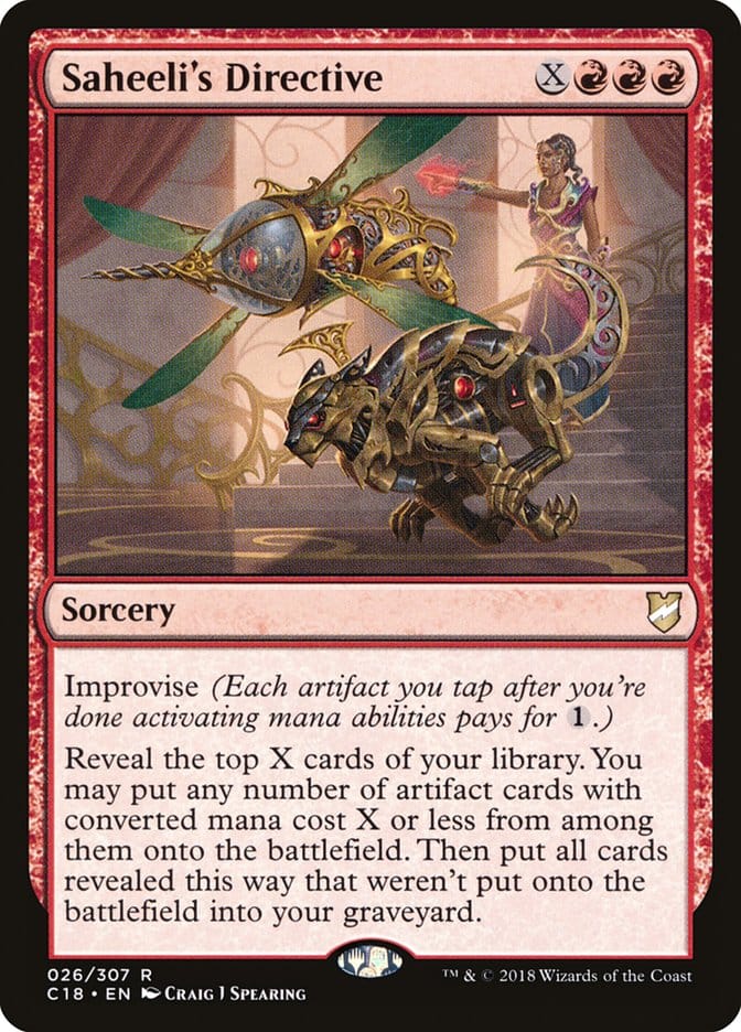 Saheeli's Directive [Commander 2018] Magic: The Gathering