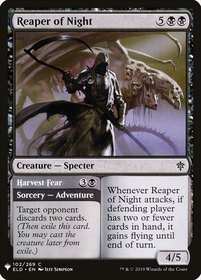 Reaper of Night // Harvest Fear [Mystery Booster] Magic: The Gathering
