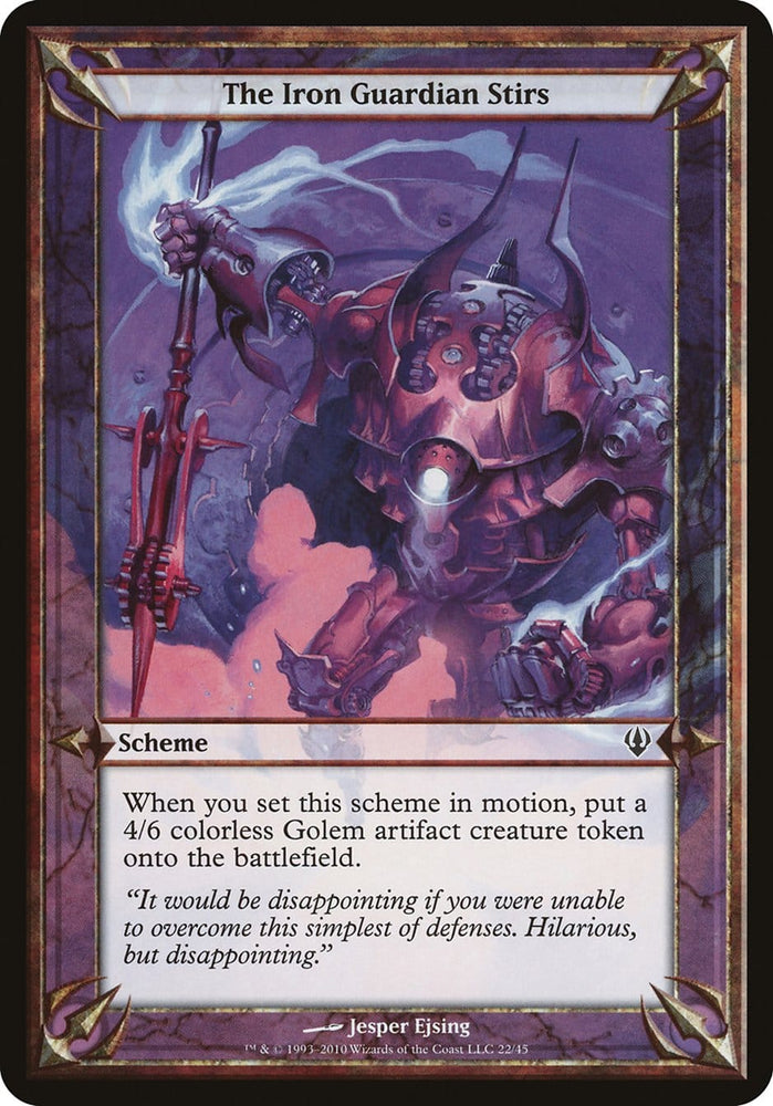 The Iron Guardian Stirs (Schemes) [Archenemy Schemes] Magic: The Gathering