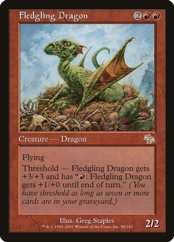 Fledgling Dragon [Judgment] Magic: The Gathering