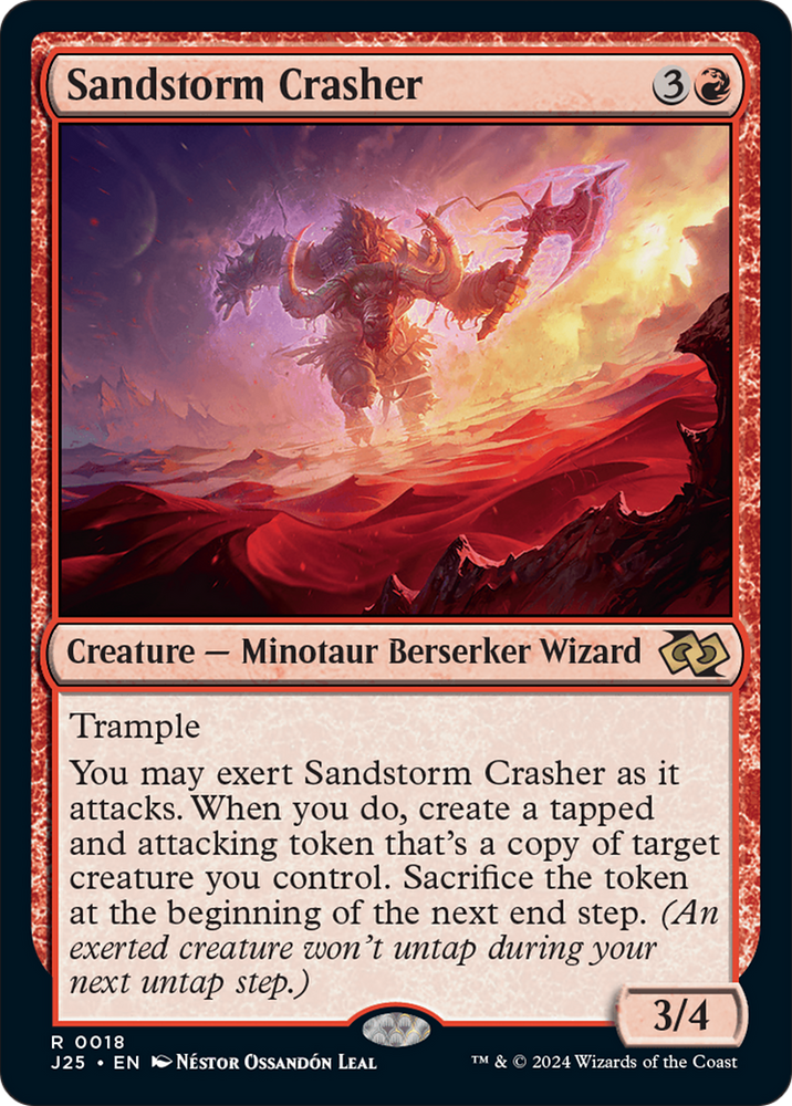 Sandstorm Crasher [Foundations Jumpstart] Magic: The Gathering
