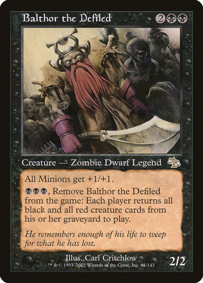 Balthor the Defiled [Judgment] Magic: The Gathering