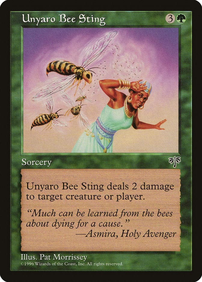 Unyaro Bee Sting [Mirage] Magic: The Gathering