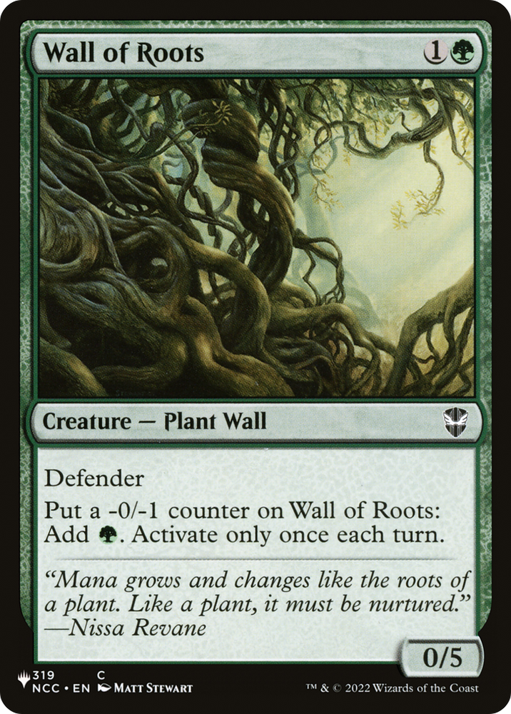 Wall of Roots [The List] Magic: The Gathering