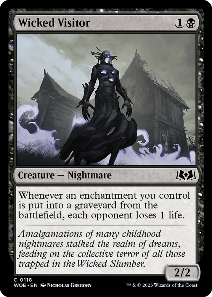 Wicked Visitor [Wilds of Eldraine] Magic: The Gathering