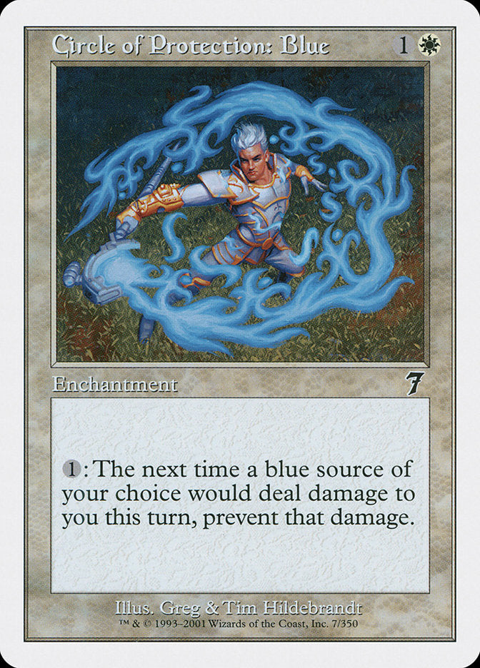 Circle of Protection: Blue [Seventh Edition] Magic: The Gathering