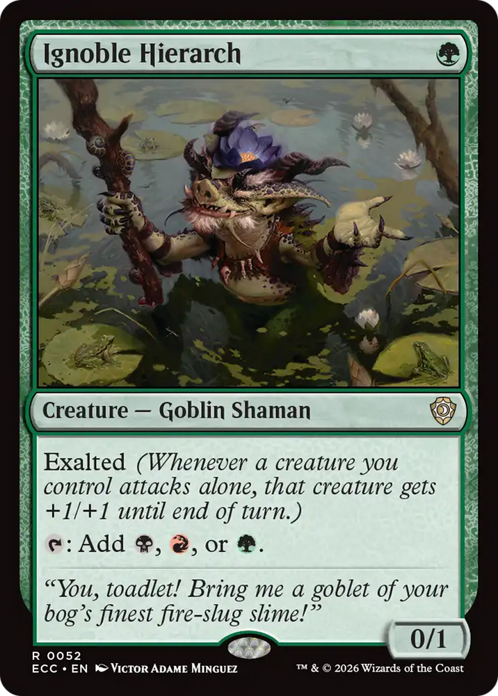 Ignoble Hierarch [Lorwyn Eclipsed Commander] Magic: The Gathering