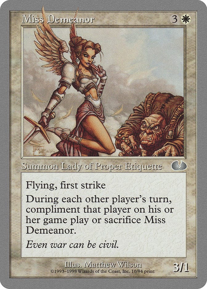 Miss Demeanor [Unglued] Magic: The Gathering