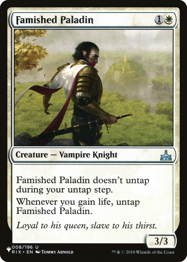 Famished Paladin [The List] Magic: The Gathering