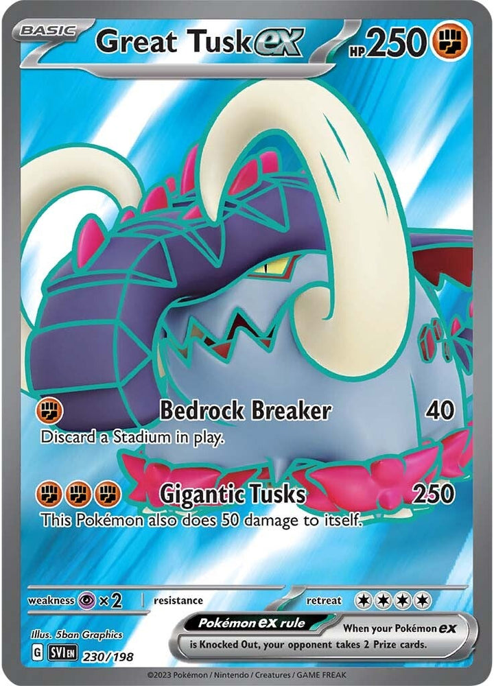Great Tusk ex (230/198) [Scarlet & Violet: Base Set] Pokémon