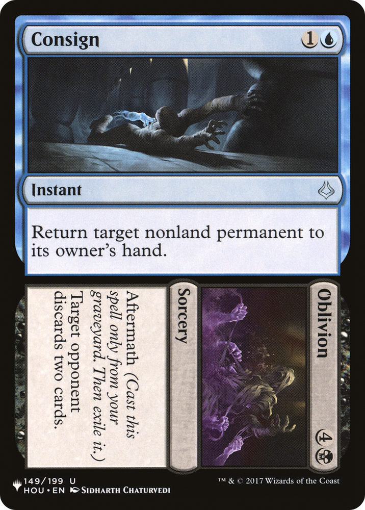 Consign // Oblivion [The List] Magic: The Gathering
