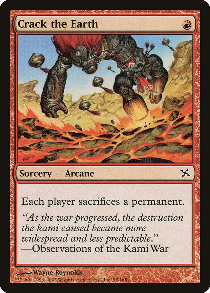 Crack the Earth [Betrayers of Kamigawa] Magic: The Gathering