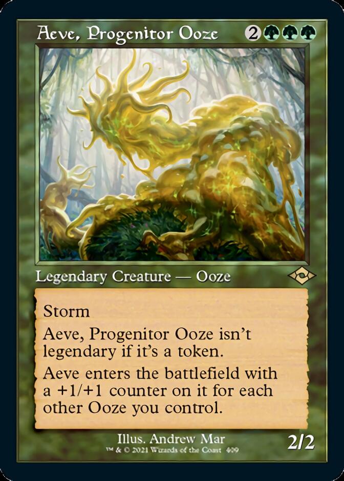 Aeve, Progenitor Ooze (Retro Foil Etched) [Modern Horizons 2] Magic: The Gathering